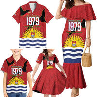 Mauri Kiribati Independence Day Family Matching Mermaid Dress and Hawaiian Shirt 1979 Proud National Frigatebird LT14 - Polynesian Pride