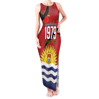 Mauri Kiribati Independence Day Tank Maxi Dress 1979 Proud National Frigatebird LT14 Women Red - Polynesian Pride