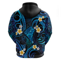 Tokelau Fakaofo Atoll Hoodie Polynesian Tattoo Plumeria With Map LT14 - Polynesian Pride