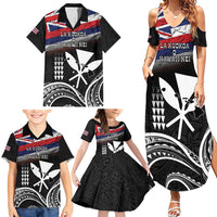 Hawaii Independence Day Family Matching Summer Maxi Dress and Hawaiian Shirt La Kuokoa - Happy 28th November LT14 - Polynesian Pride