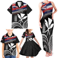 Hawaii Independence Day Family Matching Tank Maxi Dress and Hawaiian Shirt La Kuokoa - Happy 28th November LT14 - Polynesian Pride