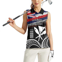 Hawaii Independence Day Women Sleeveless Polo Shirt La Kuokoa - Happy 28th November LT14 - Polynesian Pride