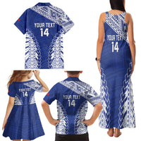 Toa Samoa Rugby Custom Family Matching Tank Maxi Dress and Hawaiian Shirt Go Champions Pacific Samoan Pattern LT14 - Polynesian Pride