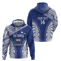 Toa Samoa Rugby Custom Hoodie Go Champions Pacific Samoan Pattern - Polynesian Pride