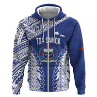 Toa Samoa Rugby Custom Hoodie Go Champions Pacific Samoan Pattern - Polynesian Pride