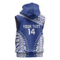 Toa Samoa Rugby Custom Sleeveless Hoodie Go Champions Pacific Samoan Pattern - Polynesian Pride