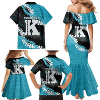 Personalized Kapolei Hawaii High School Family Matching Mermaid Dress and Hawaiian Shirt Puakenikeni Lei Hawaiian Pattern LT14 - Polynesian Pride