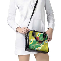 Personalized Leilehua Hawaii High School Shoulder Handbag Puakenikeni Lei Hawaiian Pattern - Polynesian Pride