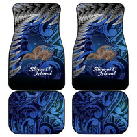 New Zealand Stewart Island Car Mats Rakiura Kiwi Maori Glowing Sky LT14 - Polynesian Pride