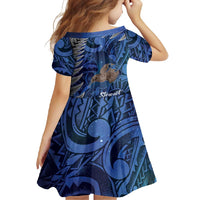 New Zealand Stewart Island Family Matching Summer Maxi Dress and Hawaiian Shirt Rakiura Kiwi Maori Glowing Sky LT14 - Polynesian Pride