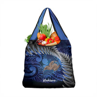 New Zealand Stewart Island Grocery Bag Rakiura Kiwi Maori Glowing Sky LT14 1-pack One Size Blue - Polynesian Pride