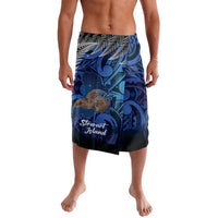 New Zealand Stewart Island Lavalava Rakiura Kiwi Maori Glowing Sky LT14 Blue - Polynesian Pride