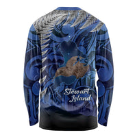 New Zealand Stewart Island Long Sleeve Shirt Rakiura Kiwi Maori Glowing Sky LT14 - Polynesian Pride