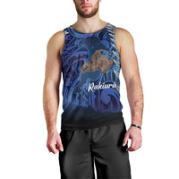 New Zealand Stewart Island Men Tank Top Rakiura Kiwi Maori Glowing Sky LT14 - Polynesian Pride