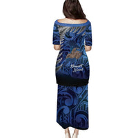New Zealand Stewart Island Puletasi Rakiura Kiwi Maori Glowing Sky LT14 - Polynesian Pride