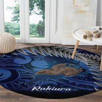 New Zealand Stewart Island Round Carpet Rakiura Kiwi Maori Glowing Sky LT14 - Polynesian Pride