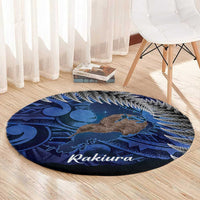New Zealand Stewart Island Round Carpet Rakiura Kiwi Maori Glowing Sky LT14 - Polynesian Pride