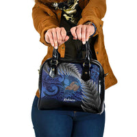New Zealand Stewart Island Shoulder Handbag Rakiura Kiwi Maori Glowing Sky LT14 One Size Blue - Polynesian Pride
