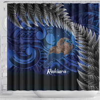 New Zealand Stewart Island Shower Curtain Rakiura Kiwi Maori Glowing Sky LT14 - Polynesian Pride