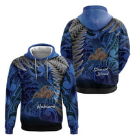 New Zealand Stewart Island Zip Hoodie Rakiura Kiwi Maori Glowing Sky LT14 - Polynesian Pride