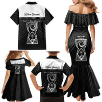 Guam Liberation Day Family Matching Mermaid Dress and Hawaiian Shirt Biba Guahan Chamorro 80th Anniversary - Black LT14 - Polynesian Pride
