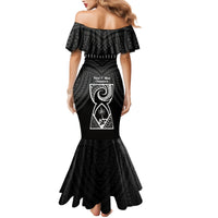 Guam Liberation Day Family Matching Mermaid Dress and Hawaiian Shirt Biba Guahan Chamorro 80th Anniversary - Black LT14 - Polynesian Pride