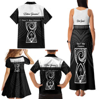 Guam Liberation Day Family Matching Tank Maxi Dress and Hawaiian Shirt Biba Guahan Chamorro 80th Anniversary - Black LT14 - Polynesian Pride