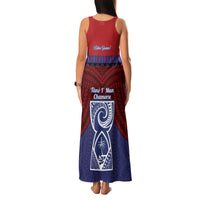 Guam Liberation Day Family Matching Tank Maxi Dress and Hawaiian Shirt Biba Guahan Chamorro 80th Anniversary - Blue LT14 - Polynesian Pride