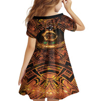 Samoa Teuila 2024 Festival Family Matching Short Sleeve Bodycon Dress and Hawaiian Shirt Samoan Siva Afi With Red Gingers LT14 - Polynesian Pride