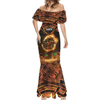 Samoa Teuila 2024 Festival Mermaid Dress Samoan Siva Afi With Red Gingers LT14 - Polynesian Pride