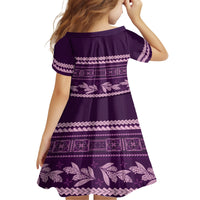 Purple Samoa Siapo Teuila Flowers Family Matching Tank Maxi Dress and Hawaiian Shirt LT14 - Polynesian Pride