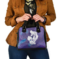 Purple Polynesia Father's Day Shoulder Handbag Dad You Are My Hero