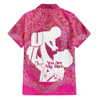 Pink Polynesia Father's Day Family Matching Puletasi and Hawaiian Shirt Dad You Are My Hero LT14 - Polynesian Pride