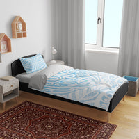 Blue New Zealand Puhoro Maori Tattoo Bedding Set