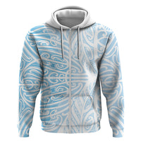 Blue New Zealand Puhoro Maori Tattoo Hoodie