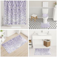 Purple New Zealand Puhoro Maori Tattoo Bathroom Set