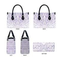 Purple New Zealand Puhoro Maori Tattoo Leather Bag