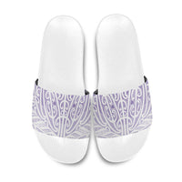 Purple New Zealand Puhoro Maori Tattoo Slide Sandals