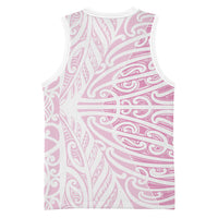 Pink New Zealand Puhoro Maori Tattoo Basketball Jersey