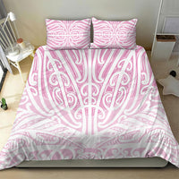 Pink New Zealand Puhoro Maori Tattoo Bedding Set