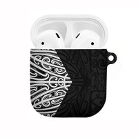 Black New Zealand Puhoro Maori Tattoo AirPods Case