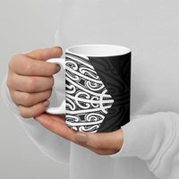 Black New Zealand Puhoro Maori Tattoo Ceramic Mug