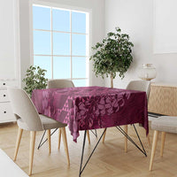 Pink Aloha Hawaii Tablecloth Hawaiian Kakau Ohia Lehua Lei - Polynesian Pride