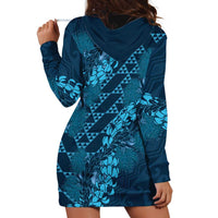 Naval Night Aloha Hawaii Hoodie Dress Hawaiian Kakau Ohia Lehua Lei LT14 - Polynesian Pride