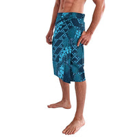 Naval Night Aloha Hawaii Lavalava Hawaiian Kakau Ohia Lehua Lei - Polynesian Pride