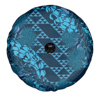 Naval Night Aloha Hawaii Spare Tire Cover Hawaiian Kakau Ohia Lehua Lei LT14 - Polynesian Pride