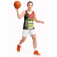 Personalised PNG Morobe Provins Basketball Jersey Papua New Guinea Plumeria Melanesian Pattern LT14 - Polynesian Pride