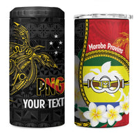 Personalised PNG Morobe Provins 4 in 1 Can Cooler Tumbler Papua New Guinea Plumeria Melanesian Pattern LT14 One Size: 16 oz Red - Polynesian Pride