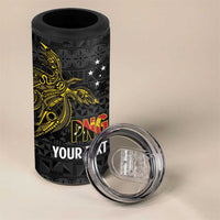Personalised PNG Morobe Provins 4 in 1 Can Cooler Tumbler Papua New Guinea Plumeria Melanesian Pattern LT14 - Polynesian Pride