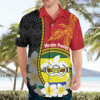 Personalised PNG Morobe Provins Hawaiian Shirt Papua New Guinea Plumeria Melanesian Pattern LT14 - Polynesian Pride